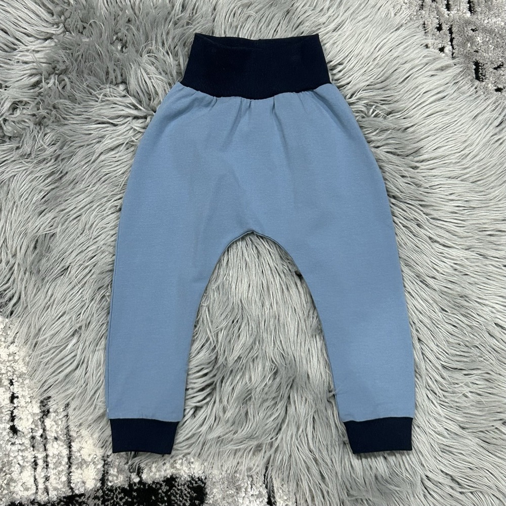Thimble Unisex Toddler Blue Jogger‎ Pants Size 12/18 Month Made In USA